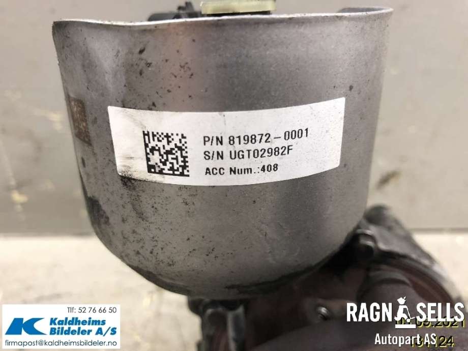 Turbo til Peugeot 3008 2016-->> (Type II)  (9804119380|16 105 805 80)