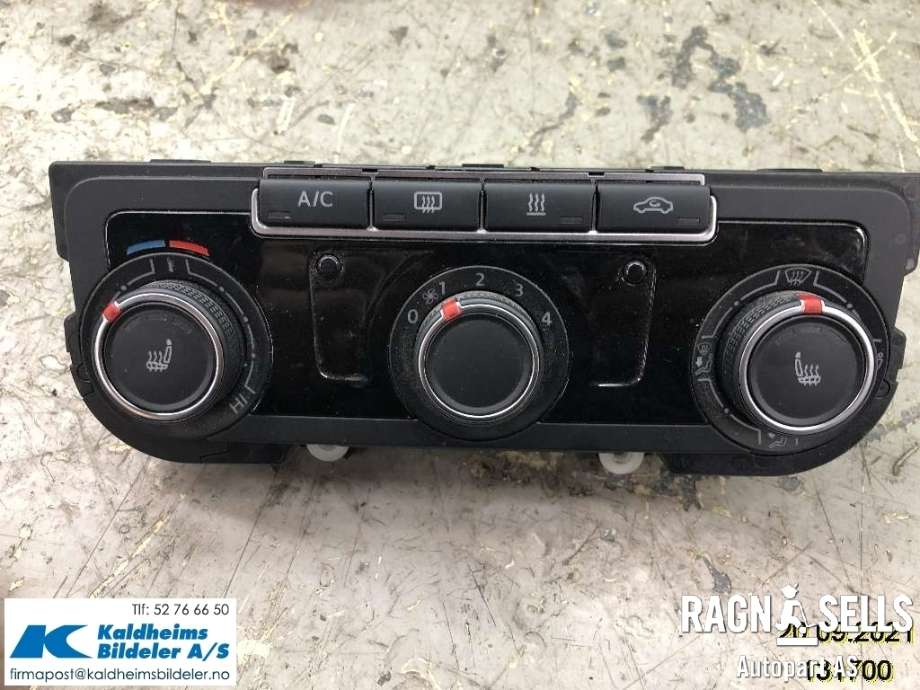 Varmeapparat betjening til VW Caddy 2015-2020 (Type III, Fase 3) (1K8907426AQ|1K8 907 426 AQ|)