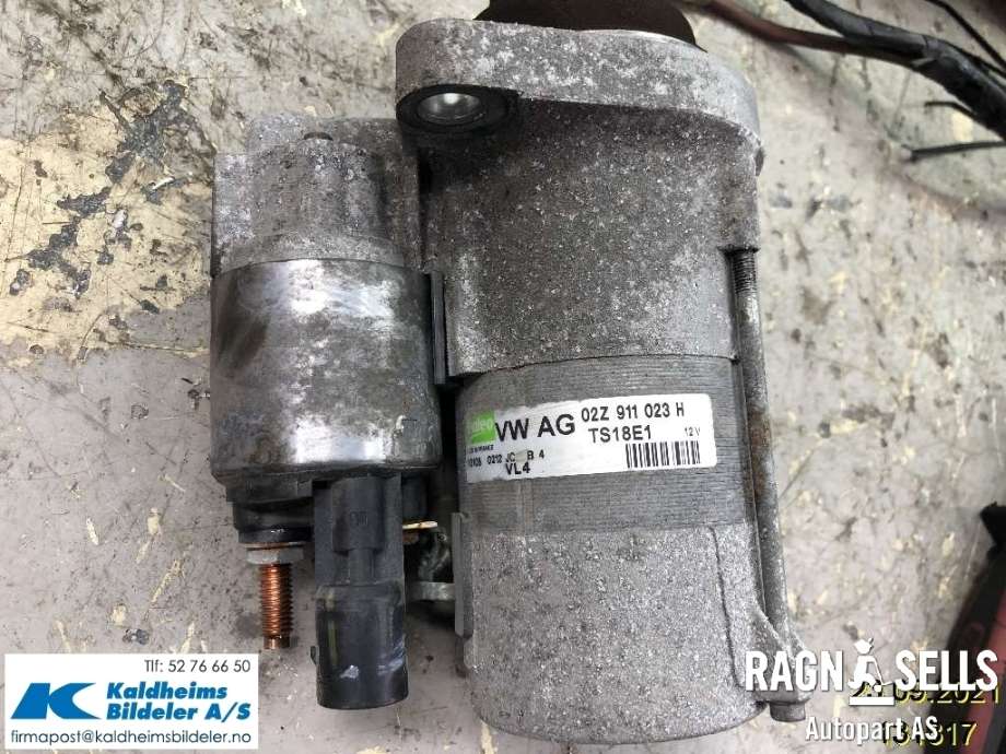 Starter diesel til VW Golf, Plus/Cross 2005-2009 (Fase 1)  (02Z911023H|02Z 911 023 HX)