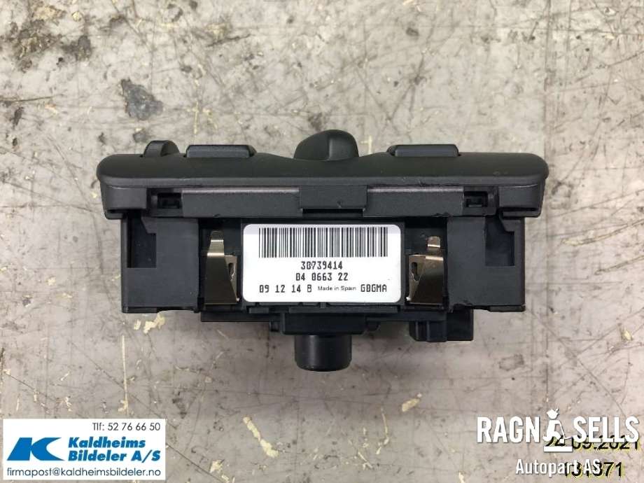 Bryter lys til Volvo V70 2007-2013 (Type III, Fase 1) (30739414)