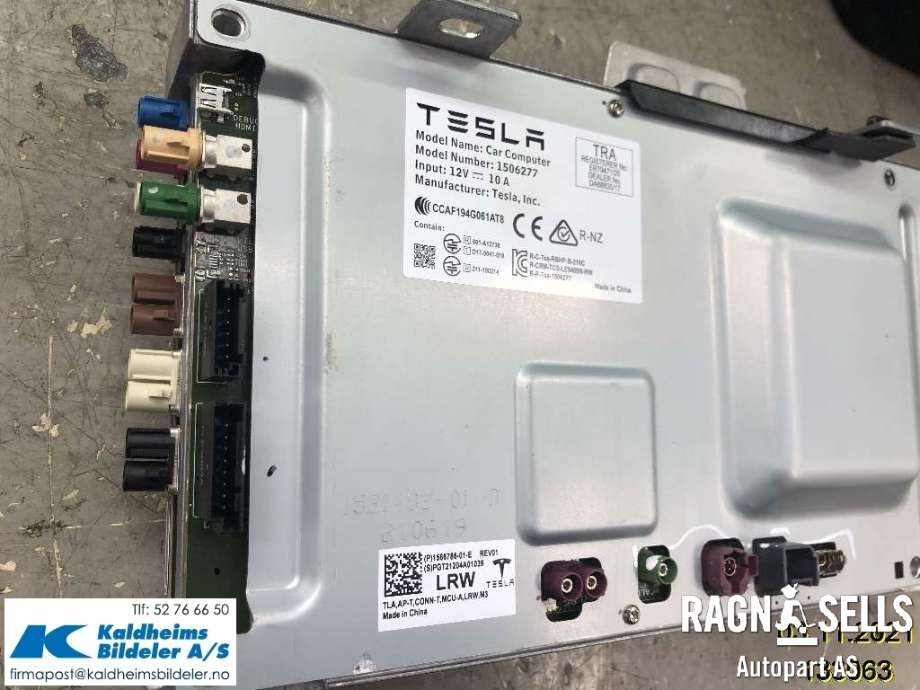 Bilstereo diverse til Tesla Model 3 2018-2023 (Fase 1) (1566786-01-E||1506277)