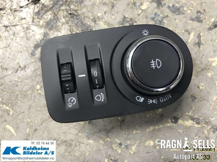 Bryter lys til Opel Astra K 2015-->> (39050759|)