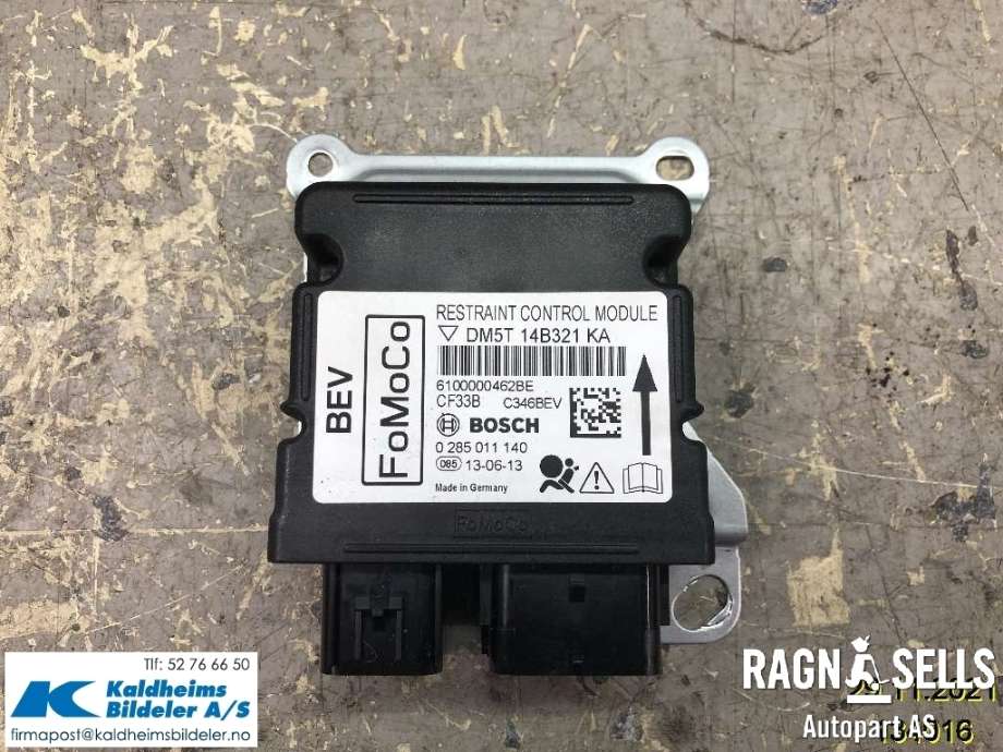 Airbag elektronikk til Ford Focus, 2011-2014 (Type III, Fase 1) (DM5T-14B321 KA)