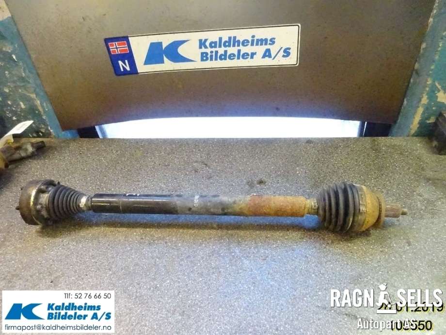 Drivaksel høyre foran, diesel/manuell til VW Polo 2009-2014 (Type V, Fase 1) (6R0 407 762 A||6R0 407 762 AX)