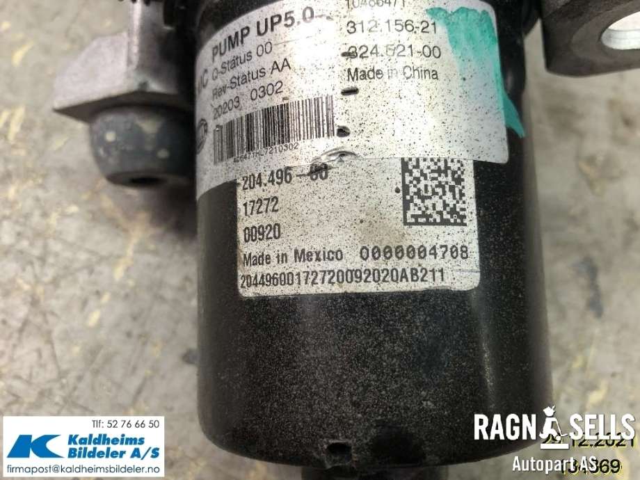 Vakuumpumpe til MG ZS EV 2019-2021 (Type I, Fase 1)  (10486471|32452100|31215621)