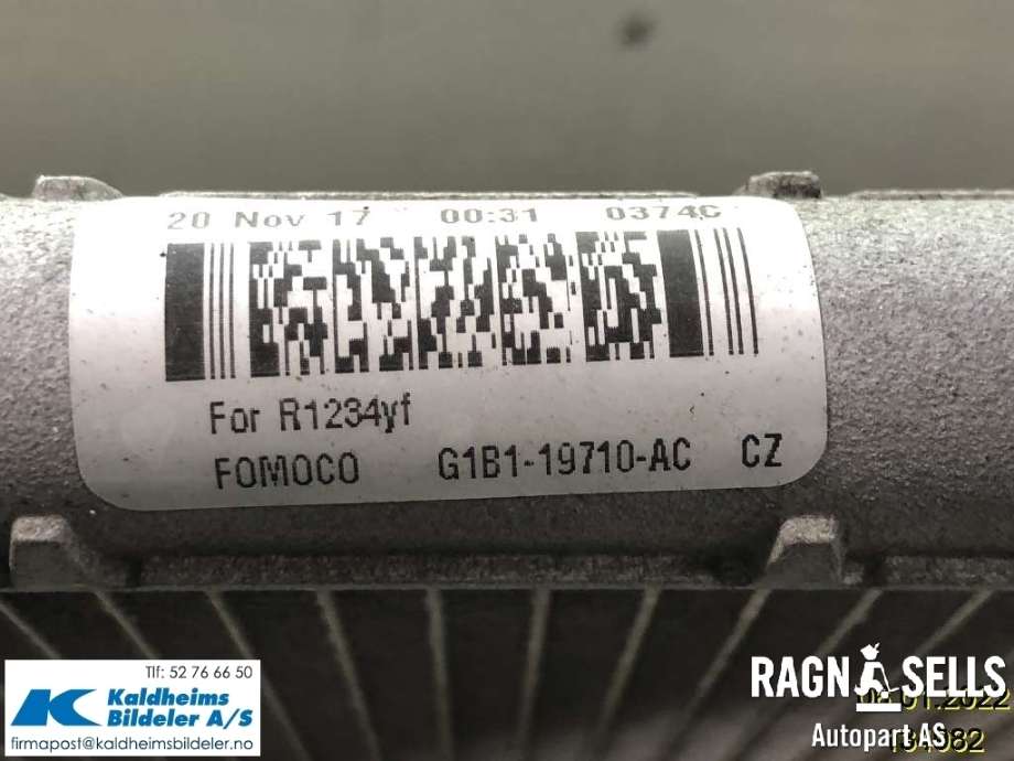 Kjølevifte til Ford Transit Courier 2014-2018 (Type I, Fase 1)  (ET76-8C607-FE|)