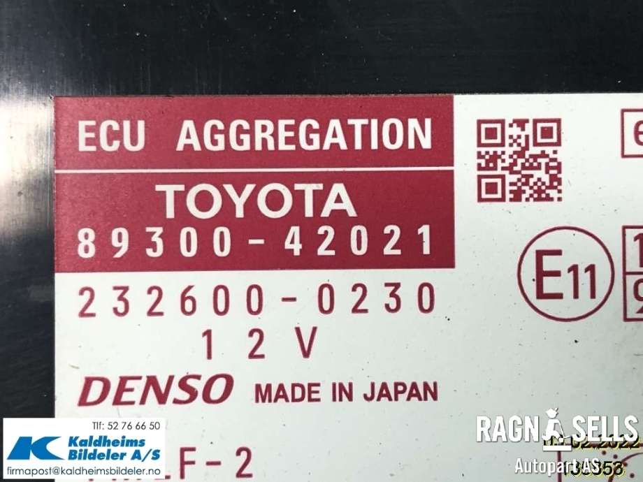 Styreenhet diverse til Toyota RAV4 2006-2009 (Type III, Fase 1) (89300-42021|232600-0230)
