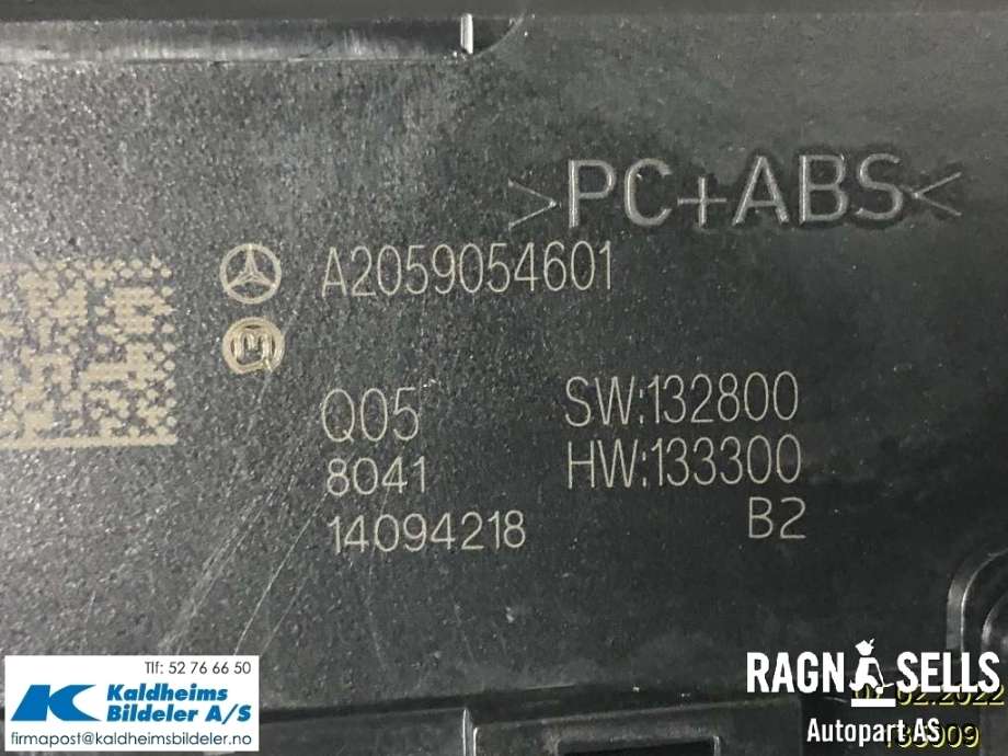 Bryter diverse til Mercedes GLC 2015-2022 (X253) (X253) (A 205 9054601|)