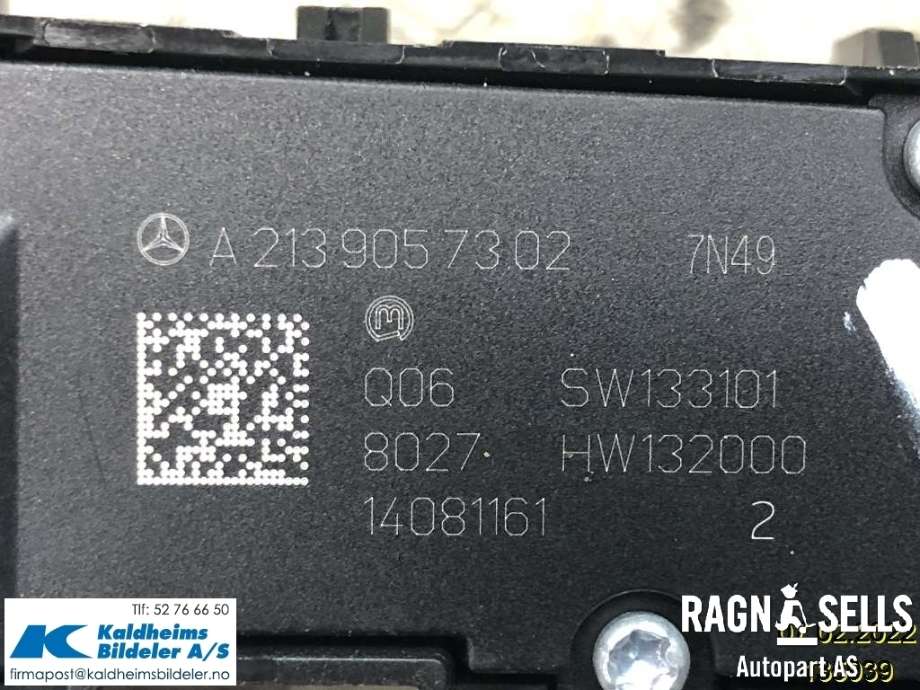 Bryter setevarme til Mercedes GLC 2015-2022 (X253) (X253) (A2139057302|)