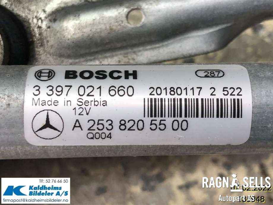 Viskermotor frontrute til Mercedes GLC 2015-2022 (X253) (X253) (A 253 820 55 00|1 397 220 729)