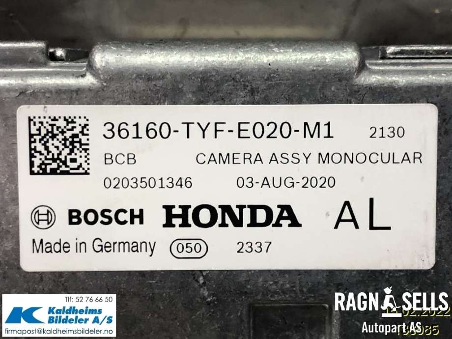 Parkeringskamera bak til Honda e 2020-->> (36160-TYF-E020-M1||0203501346)