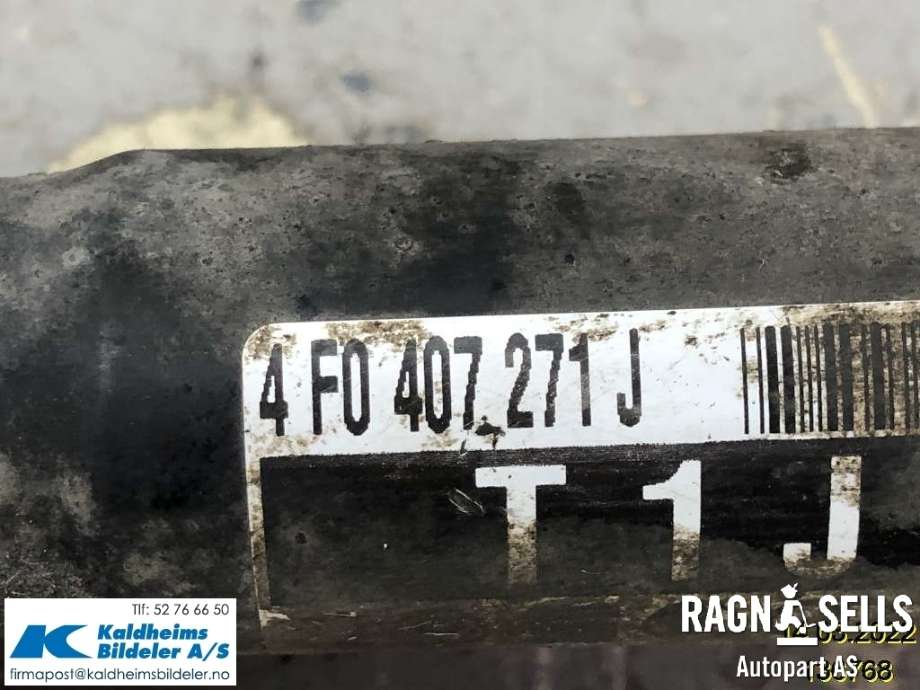 Drivaksel venstre foran, diesel/automat til Audi A6 2005-2008 (Type III, Fase 1) (C6) (C6) (4F0 407 271 J|)