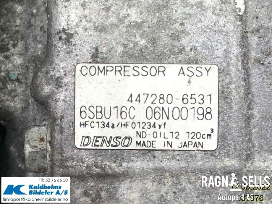 Aircondition kompressor til Mercedes B-Klasse 2011-2018 (W246) (W246) (4472806531|A 003 230 67 11)