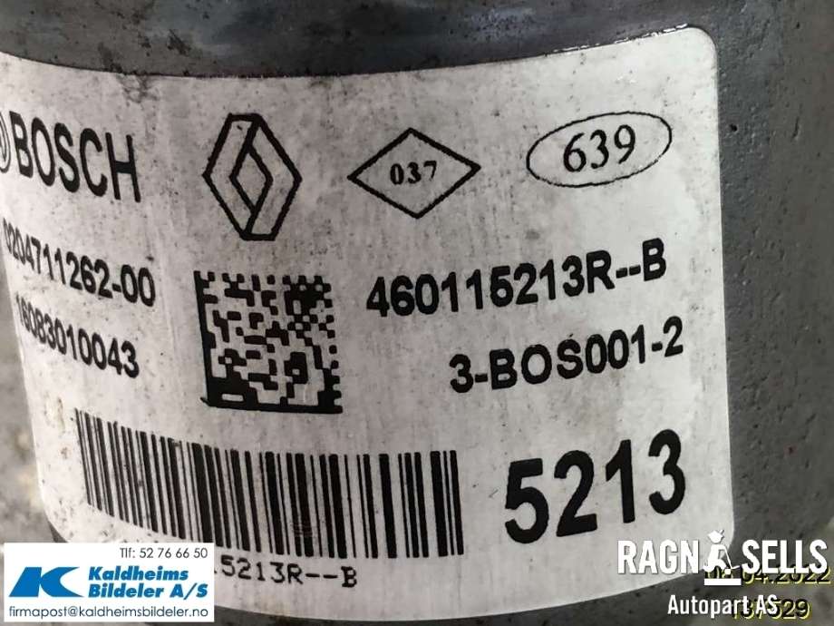 Bremsepumpe hoved til Renault Zoe 2013-2019 (Fase 1) (460115213RB|020471126000)