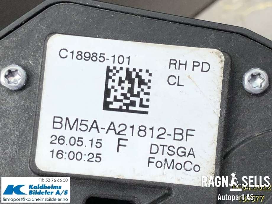 Låsekasse høyre foran til Ford Mondeo 2014-2019 (Type V, Fase 1)  (BM5A-A21812-BF|BM5A-A21812BH)