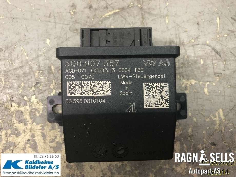 Styreenhet diverse til Audi A3, 2012-2016 (Type III, Fase 1)  (5Q0 907 357)