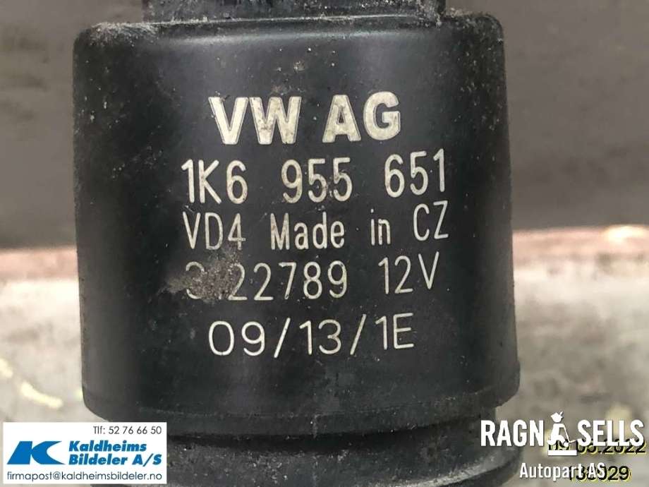 Spylerpumpe foran til Audi A3 2012-2016 (Type III, Fase 1)  (1K6955651|1K6 955 651)