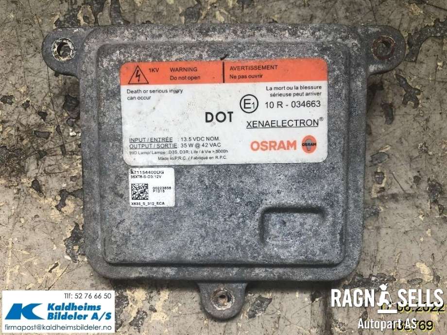 Styreenhet xenon/ballast til Ford Focus, 2011-2014 (Type III, Fase 1) (BM51-13C170-AA)