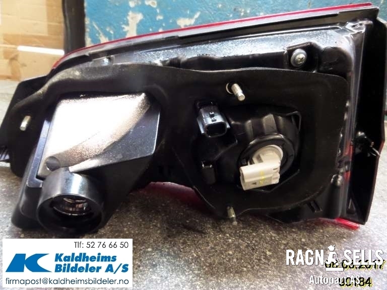 Baklykt høyre indre til Nissan Qashqai 2014-2021 (Type II)  (265504EA5C||265504EA5D)