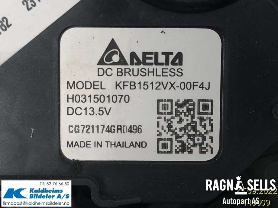Varmeapparat motor til Tesla Model 3 2018-2023 (Fase 1)  (1539475-00-A|H031501070|2107150168)