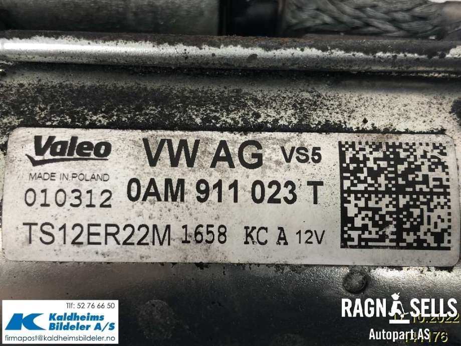 Starter til VW Golf VI 2008-2012 (0AM911023T|0AM 911 023 T)