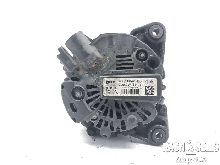 Dynamo til Peugeot 2008 2013-2019 (Type I)  (VALEO|2610711C|9670899580|1608064580|1612380080|1619607980|1648232180|9810971880|9818677980|95524680|3640165|)