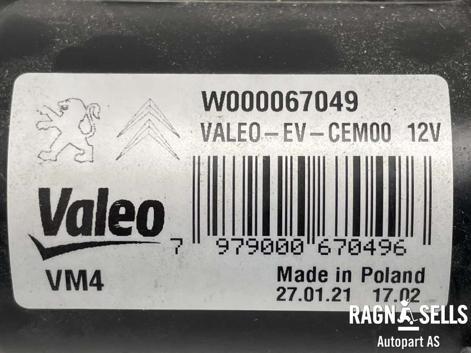 Viskermotor frontrute komplett m/overføring til Opel Vivaro C 2020-->>  (9808465280|W000069722|W000067049|)