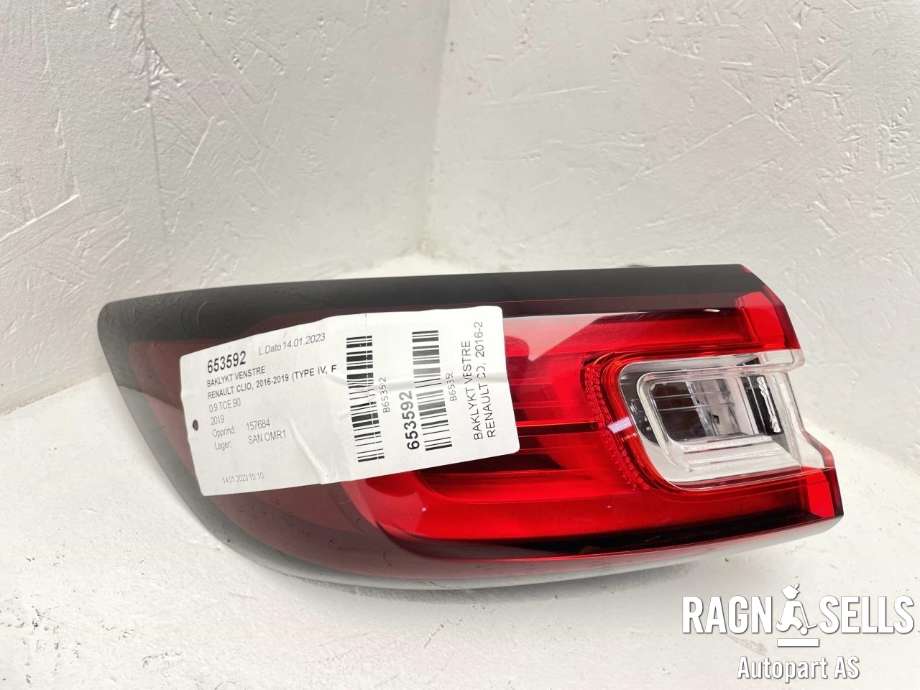 Baklykt venstre ytre til Renault Clio 2016-2019 (Type IV, Fase 2)  (265554998R|)