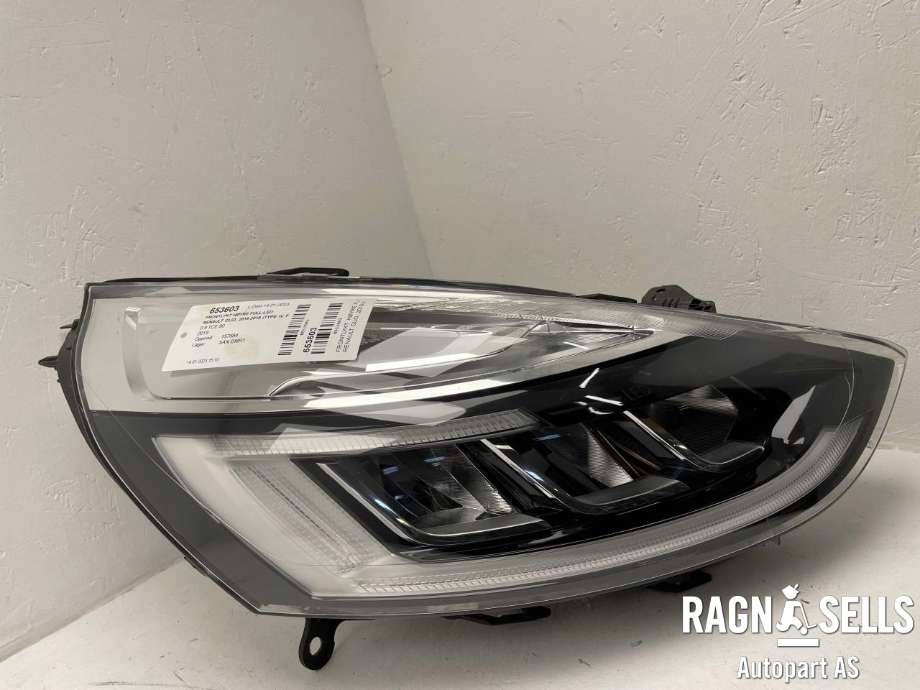 Frontlykt høyre full-LED til Renault Clio 2016-2019 (Type IV, Fase 2)  (260101766R|)