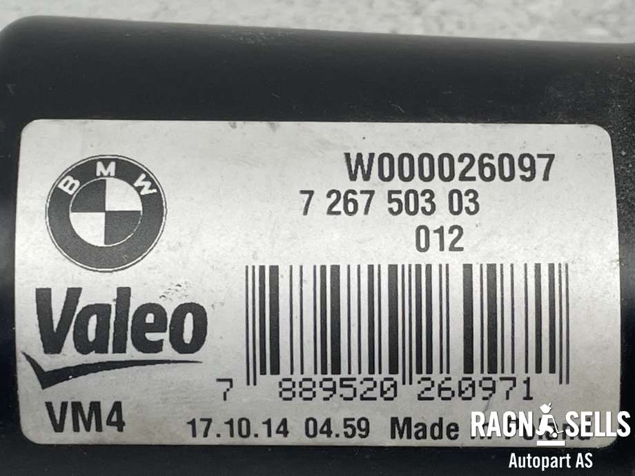 Viskermotor frontrute komplett m/overføring til BMW 1-Serie 2011-2015 (Fase 1) (F20/F21) (F20/F21) (VALEO|61 61 7 239 510||W000026097)