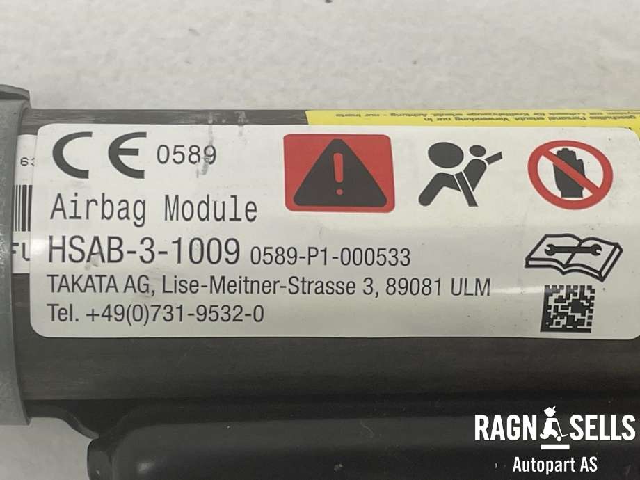Airbag gardin høyre til Nissan Navara 2016-->> (D23) (D23) (985P04JC0A|)