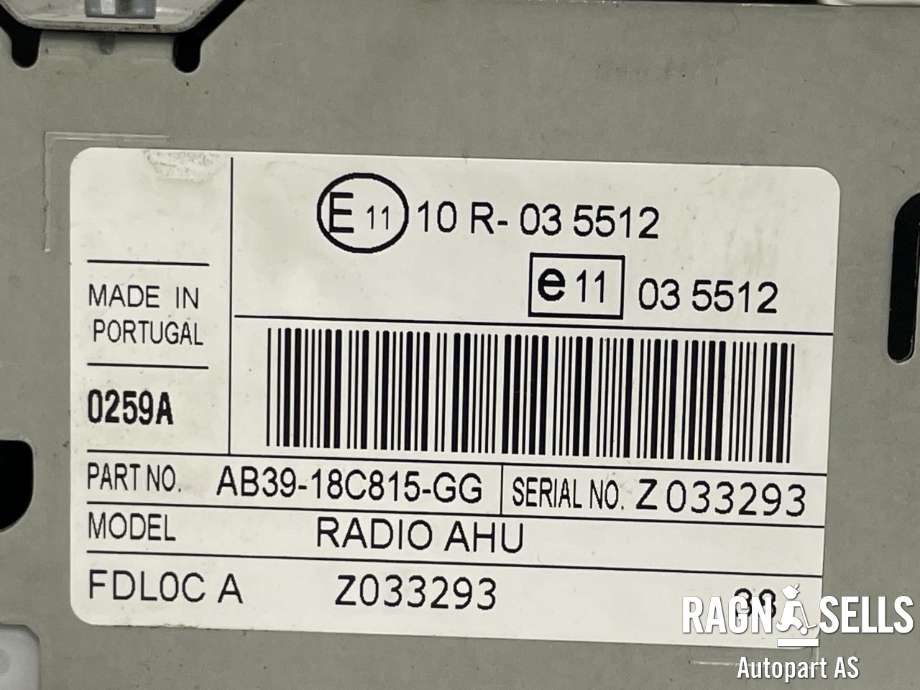 Bilstereo til Ford Ranger 2012-2015  (AB3918C815GG|)