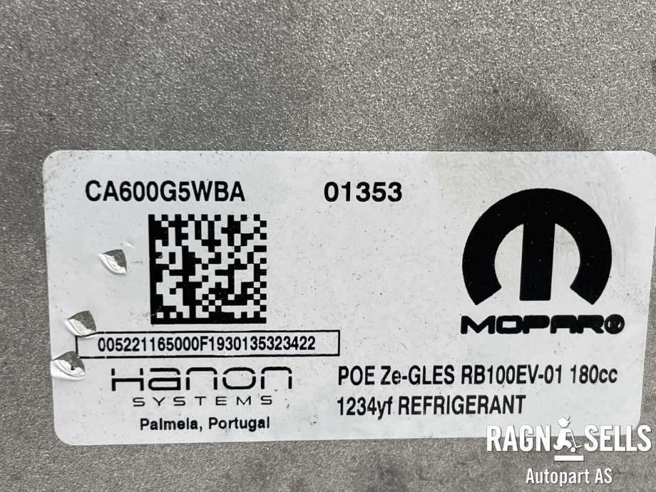 Aircondition kompressor elbil til Fiat 500 2021-->> (HANON|52227625|52113751|CA600G5WBA|52211650|52247522)
