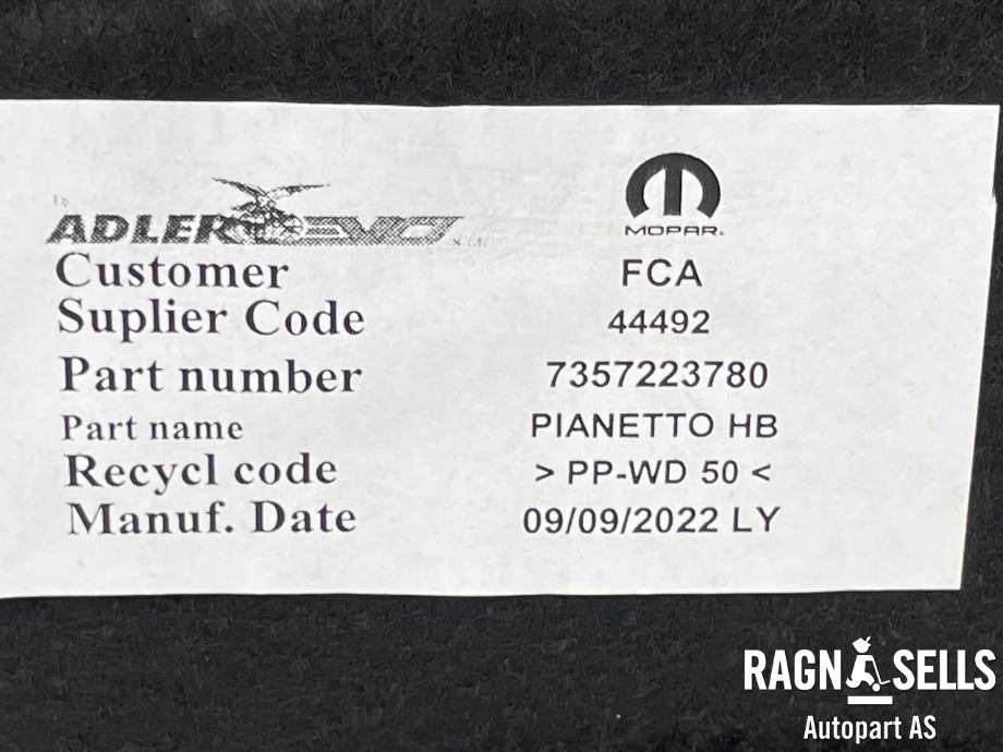 Hattehylle til Fiat 500 2021-->> (7357223780|)