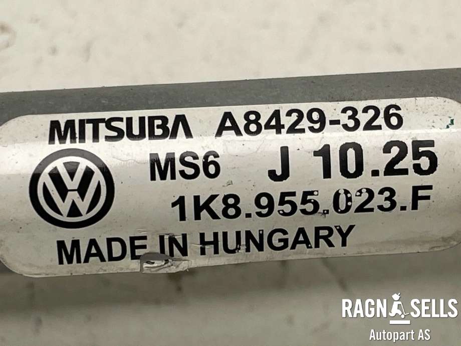 Viskermotor frontrute komplett m/overføring til VW Scirocco 2008-2013  (MITSUBA|1K8955119F|1K8955023F|1K8 955 023 K|)