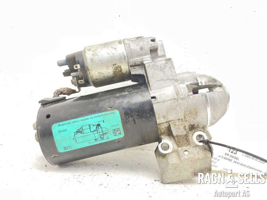 Starter diesel til BMW 3-Serie 2012-2018 (F30/F31/F34) (F30/F31/F34) (BOSCH|12 41 8 570 238|12 41 8 570 383|)