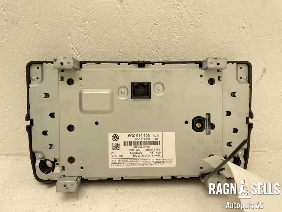 Bilstereo navigasjon betjeningspanel til VW Golf VII 2012-2017 (Fase 1)  (5G0 919 606|)