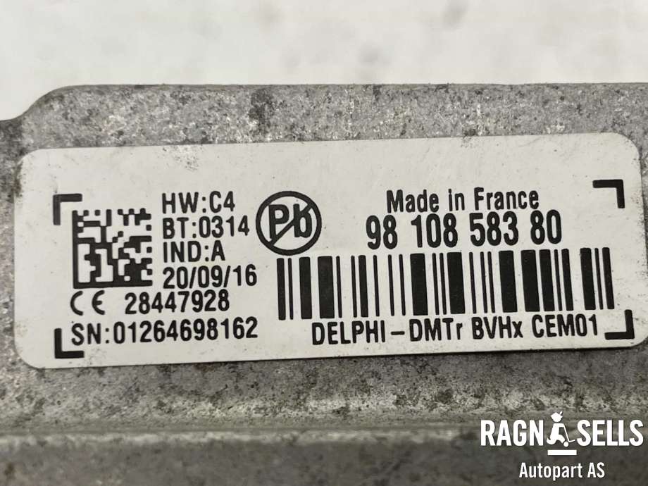 Styreenhet tenning til Citroën C4, Picasso 2013-2018 (Type II) (DELPHI|98 108 583 80|)