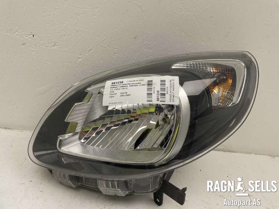 Frontlykt venstre halogen til Renault Kangoo 2008-2021 (Type II)  (260601525 R|101-17843|)