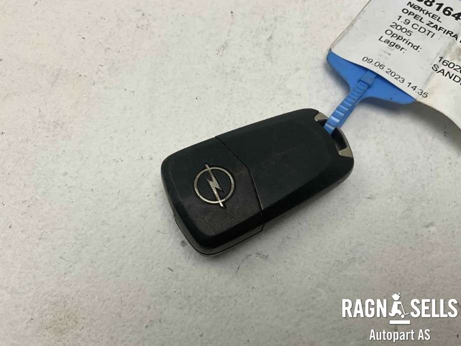 Nøkkel til Opel Zafira B 2005-2011  (1390170||93178494)