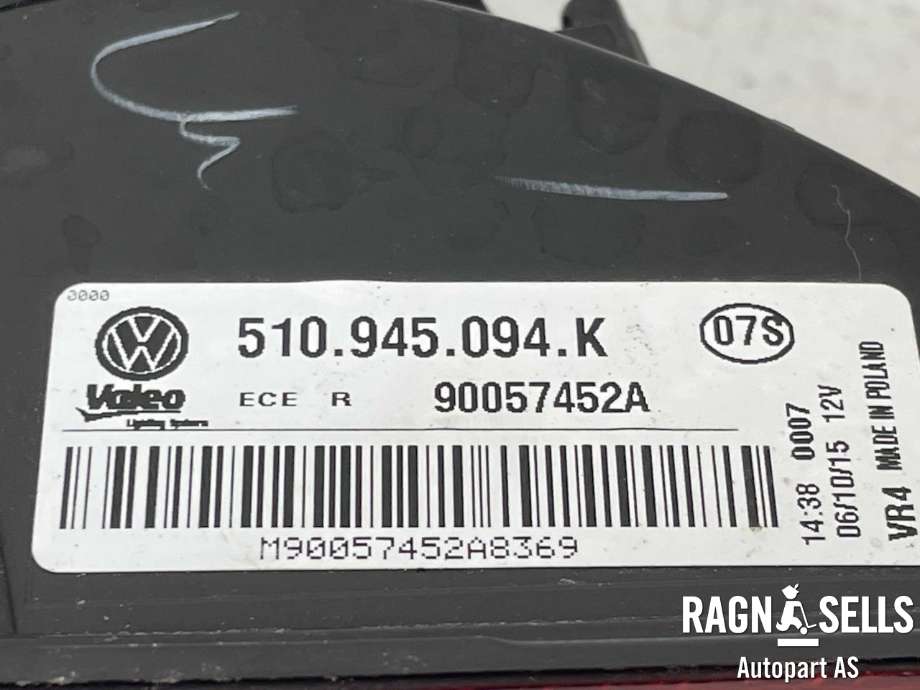 Baklykt høyre indre til VW Golf VII 2012-2017 (Fase 1) (510945094K|)