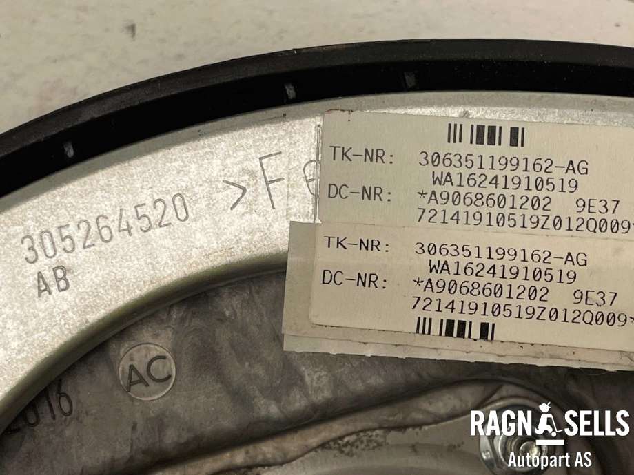 Airbag rattpute til Mercedes Sprinter 2013-2018 (Fase 2) (906) (906) (306351199162AG|A9068601202|)