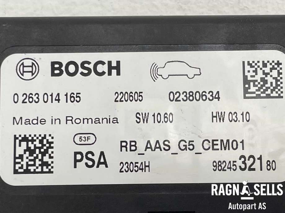 Styreenhet parkering til Opel Vivaro C 2020-->>  (9824532180|)