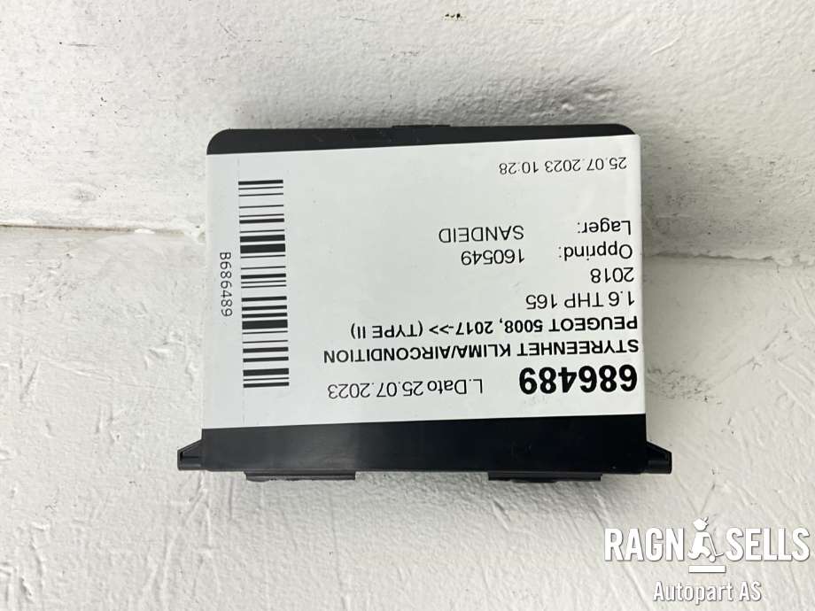 Styreenhet klima/aircondition til Peugeot 5008 2017-->> (Type II)  (VALEO|9811039280|)