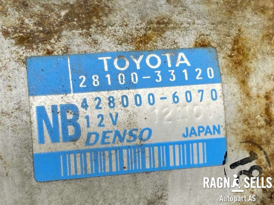 Starter diesel til Toyota Verso-S 2011-2015 (COMBI) (COMBI) (DENSO|2810033120|4280006070|28100-0N050|28100-33100|28100-33120|)