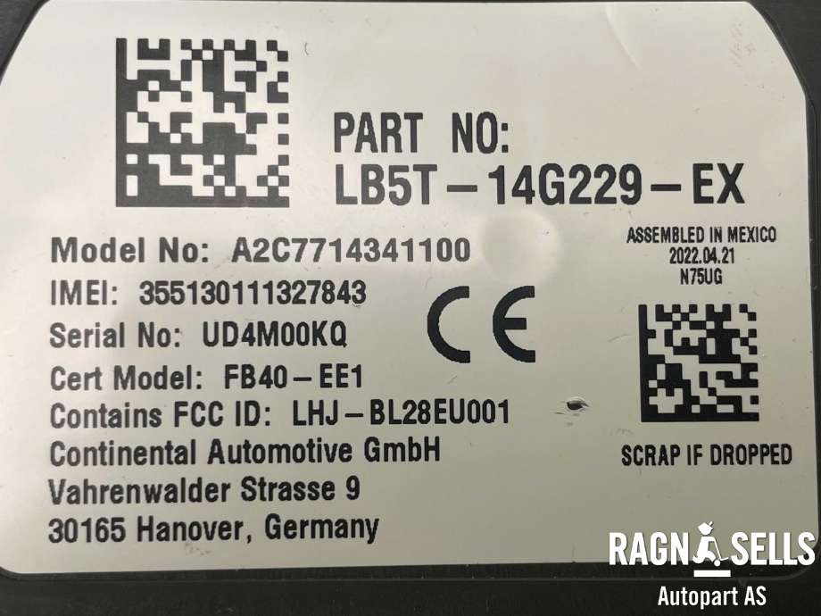 Styreenhet diverse til Ford Explorer 2020-->> (LB5T-14G229-ES|LB5T-14G229-EX|A2C7714341100)