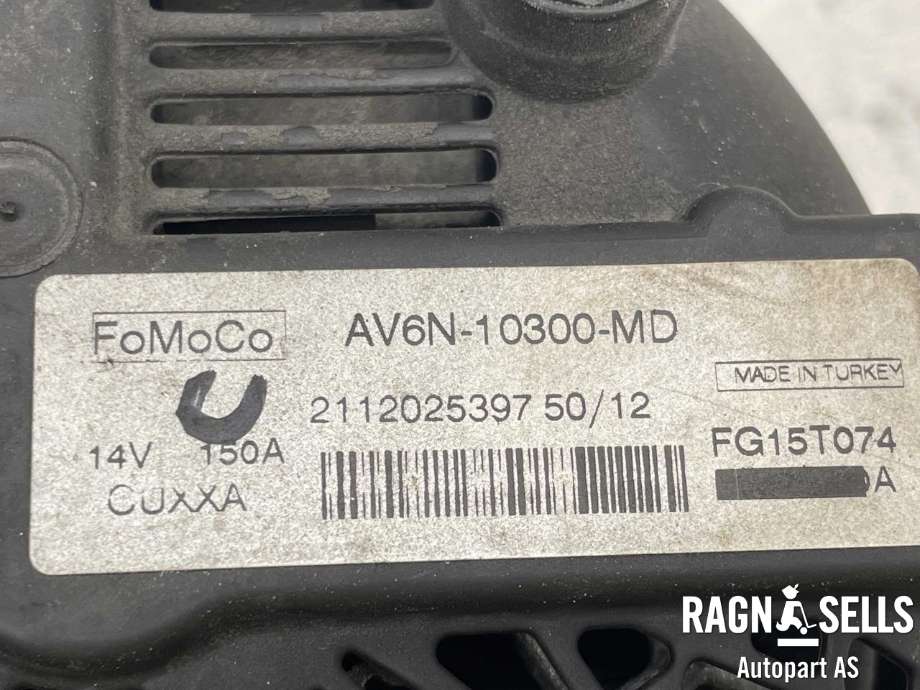 Dynamo diesel til Ford C-Max 2010-2015 (Type II, Fase 1) (FOMOCO|AV6N-10300-MD||FG15T074|AV6N-10300-MB| AV6N-10300-MD| REAV6N-10300-MD| 1762377| 2321305)