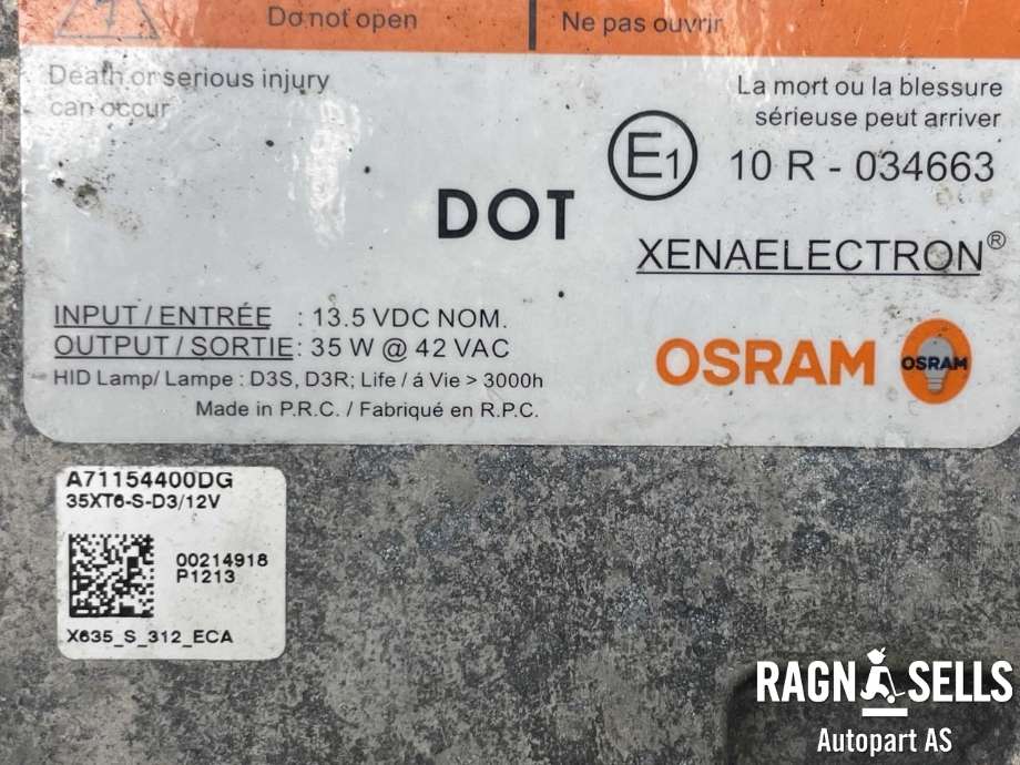 Styreenhet xenon/ballast til Ford Focus 2011-2014 (Type III, Fase 1) (BM51-13C170-AA|A71154400DG|)