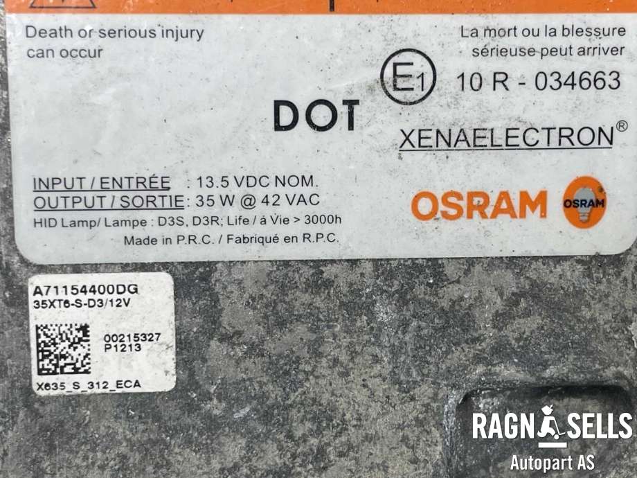 Styreenhet xenon/ballast til Ford Focus 2011-2014 (Type III, Fase 1) (BM51-13C170-AA|A71154400DG|)