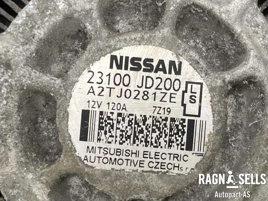 Dynamo til Nissan Qashqai 2007-2010 (Type I, Fase 1) (23100JD200|A002TJ0281|A002TJ0281ZC|A002TJ0281ZE|A2TJ0281||A2TJ0281ZC|A2TJ0281ZE|23100-EM01B)